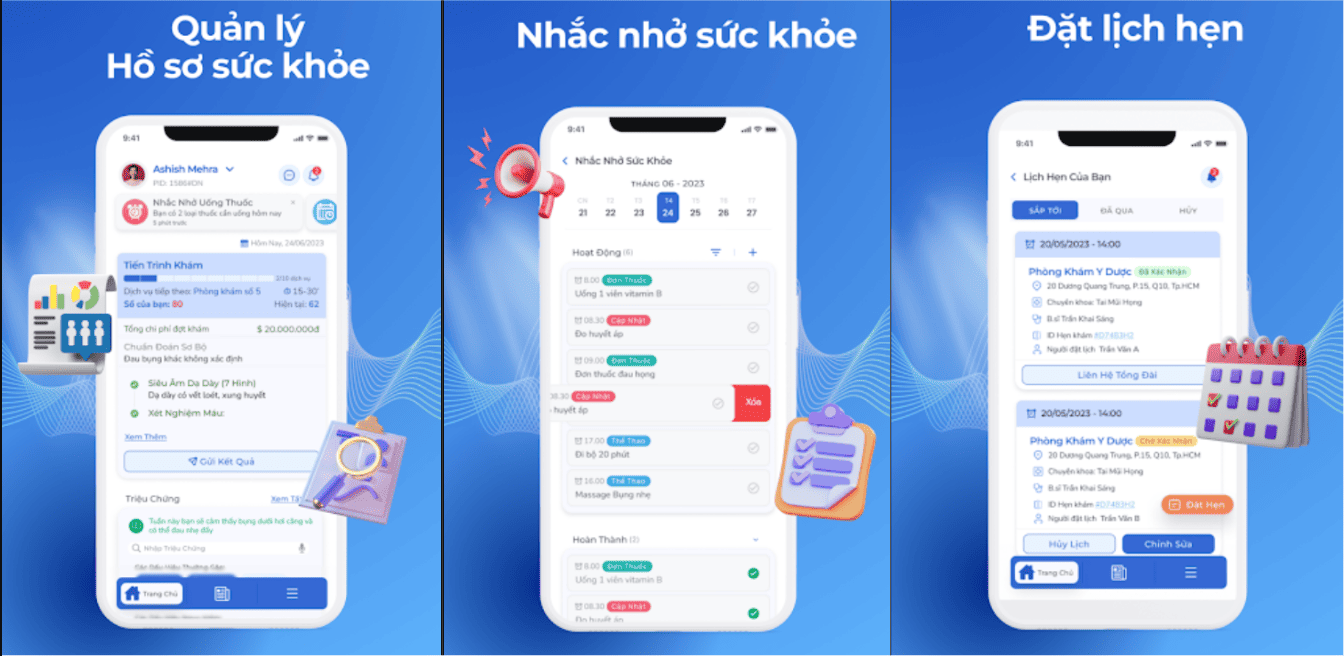app đặt lịch khám
